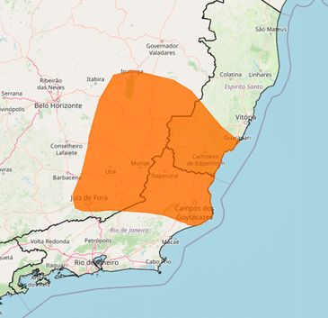 Brasília (DF) 26/12/2023 O Instituto Nacional de Meteorologia (Inmet) emitiu um alerta para o risco de fortes chuvas em municípios de três estados. Foto INMET.