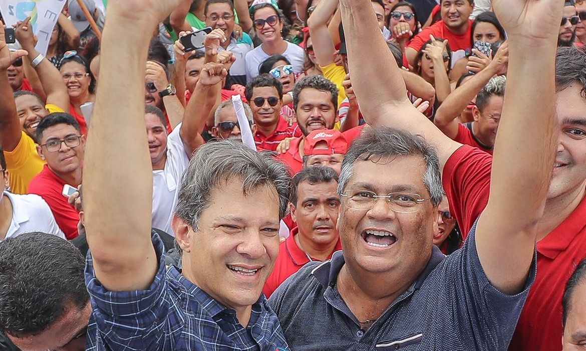 O candidato do PT à Presidência da República, Fernando Haddad,  em São Luís, capital do Maranhão. 
