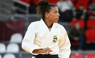 Rio de Janeiro (RJ) - Judô: campeã olímpica Rafaela Silva é eliminada na estreia do Mundial. Foto: Twitter/CBJ