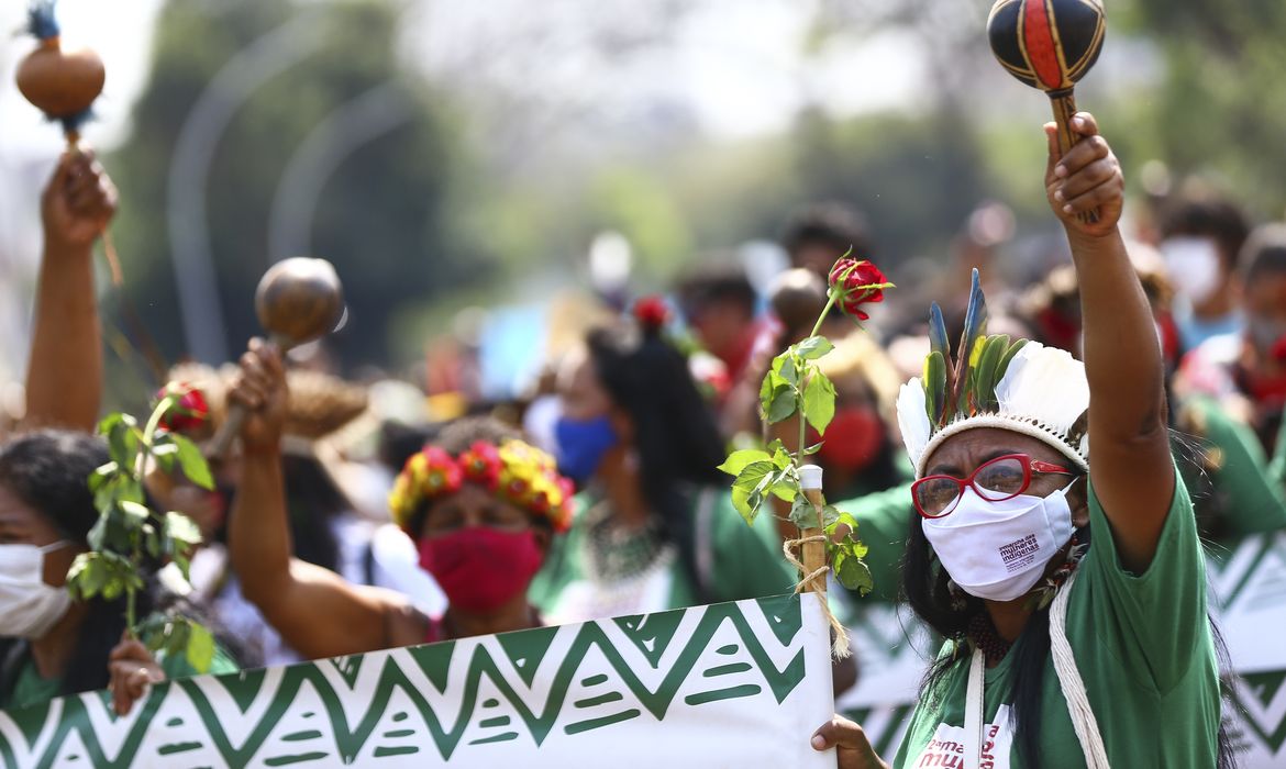 2ª Marcha Nacional das Mulheres Indígenas, em Brasília.