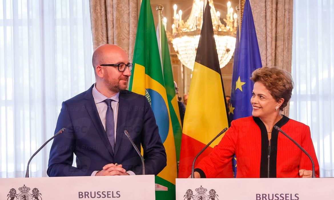 Dilma com primeiro-ministro belga