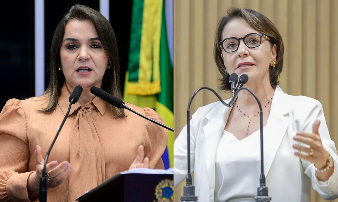 Pedro França/Agência Senado e Gilton Rosas/Divulgação Brasília (DF) - 27/10/2024 - Candidatas Emília Corrêa, eleita em Aracaju, e Adriane Lopes, eleita em Campo Grande. Foto: Pedro França/Agência Senado e Gilton Rosas/Divulgação