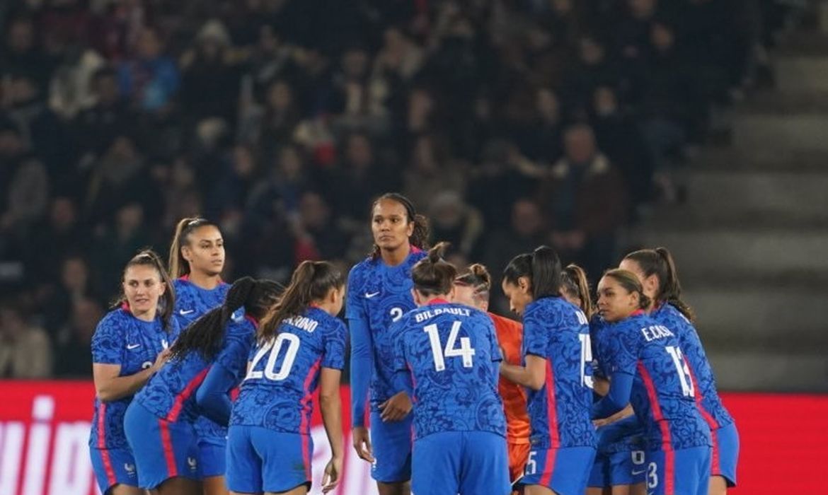 seleção francesa de futebol feminino - em 21/02/2023 - França x Noruega