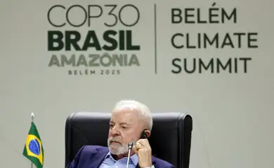 Belém (PA), 06/11/2025 - Presidente da República, Luiz Inácio Lula da Silva, durante Plenária Geral dos Líderes na Cúpula do Clima de Belém - COP30. Foto: Bruno Peres/Agência Brasil