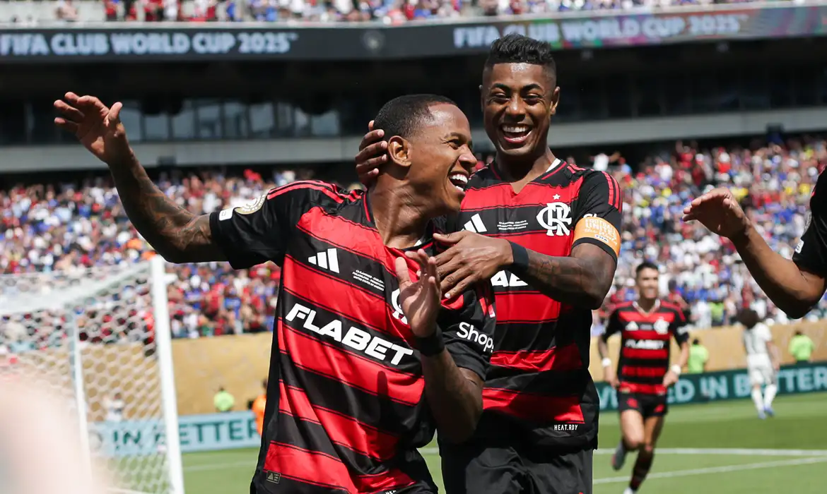 EUA- 20/06/2025 - Flamengo vira sobre o Chelsea pela Copa do Mundo de Clubes da Fifa. FOTO  Gilvan de Souza/Flamengo