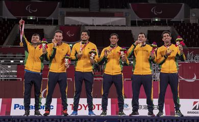 Seleção de goalball levou o inédito ouro na Paralimpíada de Tóquio 2020.