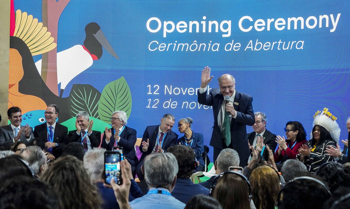 Baku 12/11/2024 - Inauguração do pavilhão Brasil na COP29.
Foto: Cadu Gomes/VPR