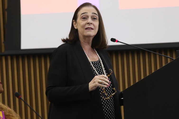 Brasília (DF) 23/05/2023 - A  diretora e representante da UNESCO no Brasil, Marlova Noleto, participa da cerimonia do dia Mundial da Diversidade Cultural para o Diálogo e o Desenvolvimento.
Foto: Antonio Cruz/Agência Brasil