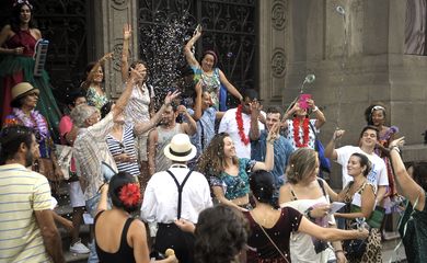 Rio de Janeiro - O Theatro Municipal relembra antigos carnavais, com visita teatralizada (Tomaz Silva/Agência Brasil) 