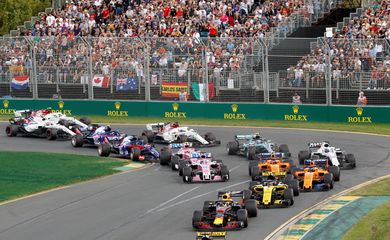 Largada do Grande Prêmio da Austrália de Fórmula 1 em 2018 - F1