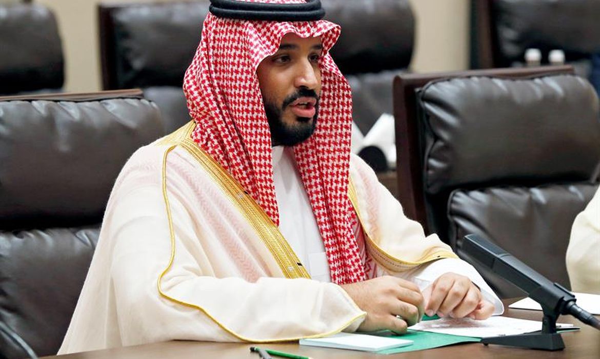 Príncipe herdeiro da Arábia Saudita, Mohammed bin Salman, durante a última reunião do G20. Ele preside o comitê anticorrupção em seu país