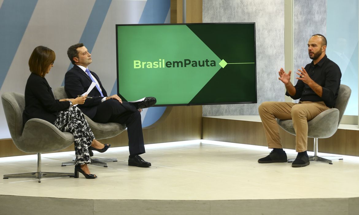 O secretário nacional de esportes de alto rendimento, Bruno Souza, participa do programa Brasil em Pauta.