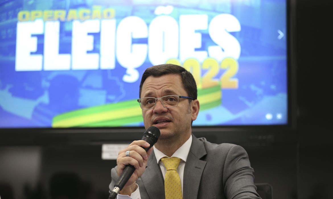  O ministro da Justiça e Segurança Pública, Anderson Torres, concede, coletiva de imprensa sobre a Operação Eleições 2022.