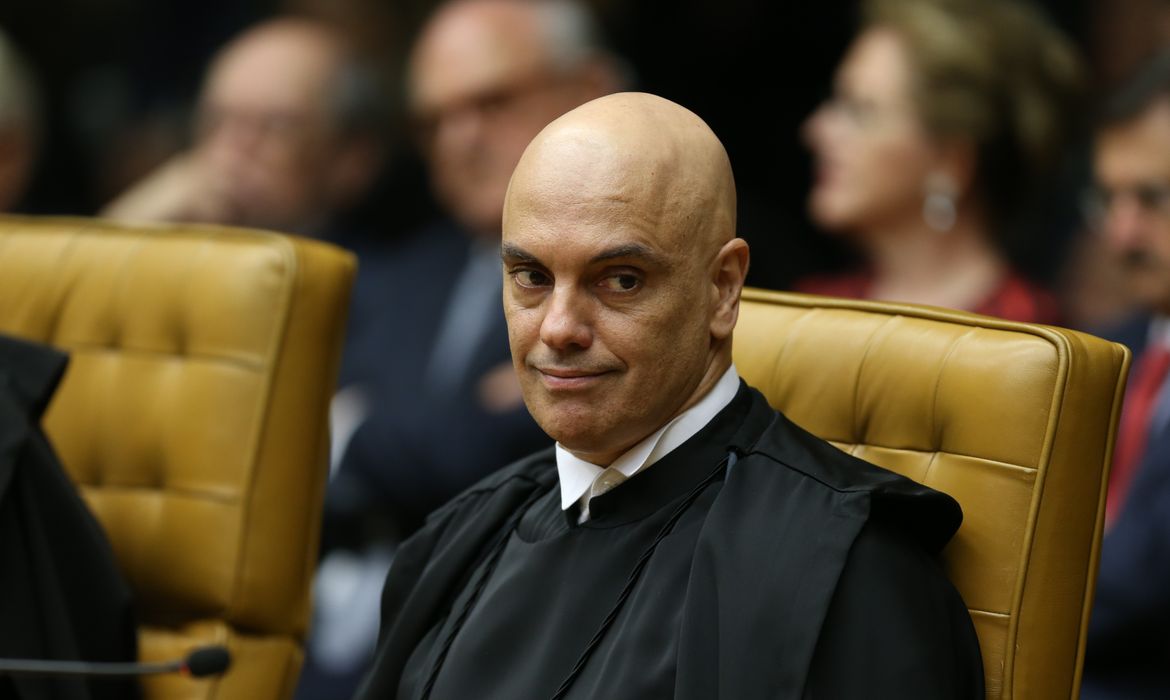 O ministro do STF  Alexandre de Moraes durante solenidade de posse do novo presidente do Supremo Tribunal Federal (STF), ministro Dias Toffoli.