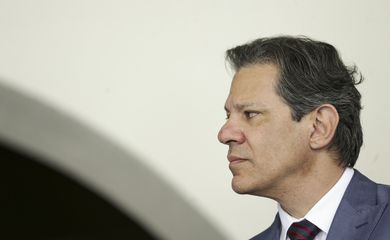 Brasília (DF), 11/07/2023 - O ministro da Fazenda, Fernando Haddad, durante coletiva após reunião para tratar da tramitação da reforma tributária no Senado. Foto: Marcelo Camargo/Agência Brasil