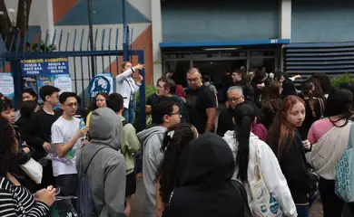 São Paulo (SP), 09/11/2025 - Estudantes no primeiro dia de provas do ENEM na UNIP Vergueiro em São Paulo. Foto: Paulo Pinto/Agência Brasil.