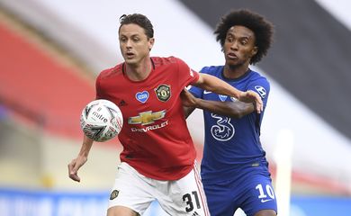 Partida entre Chelsea e Manchester United.