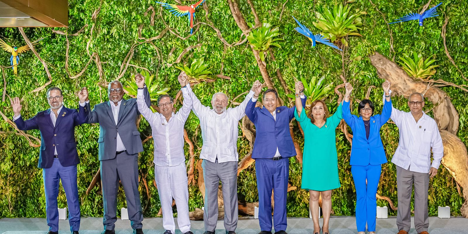 Presidentes de oito países amazônicos assinam Declaração de Belém