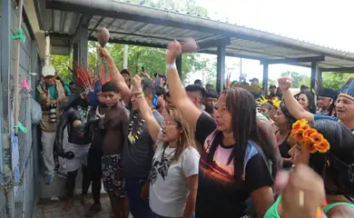 Belém (PA), 30/01/2025 - Indígenas de 22 etnias diferentes, ocupam a sede da Secretaria de Estado de Educação (Seduc). Foto: Seduc/Divulgação