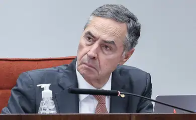 Brasília (DF), 11/09/2025 - O ministro Luis Roberto Barroso durante sessão na Primeira Turma do Supremo Tribunal Federal (STF), que realiza o quinto dia de julgamento dos réus do Núcleo 1 da trama golpista, formado pelo ex-presidente Jair Bolsonaro e mais sete aliados. Foto: Antônio Augusto/STF