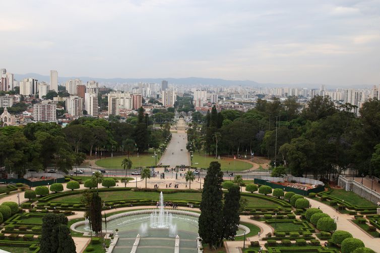 Vista do terraço do Museu do Ipiranga.