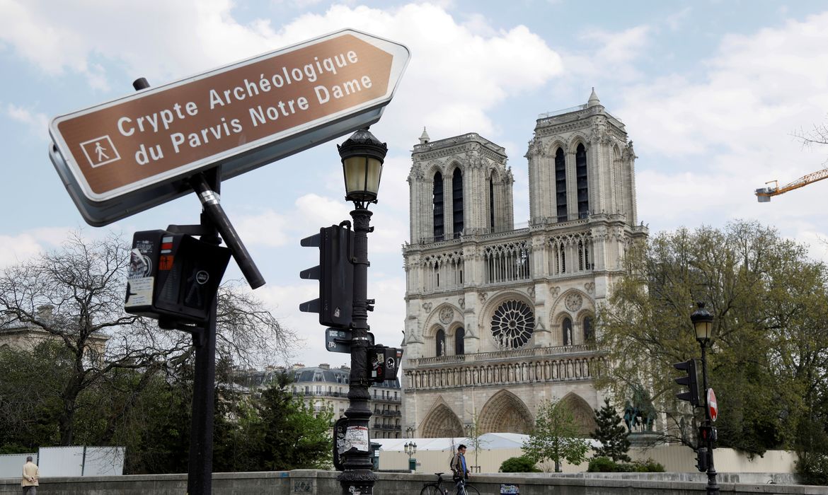 View of Notre Dame Cathedral in Paris