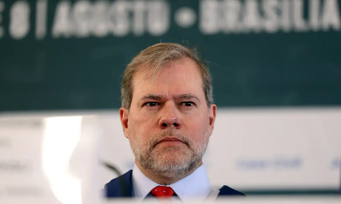 Brasília (DF), 07.08.2024 - Ministro do STF Dias Toffoli durante evento do Conselho Nacional de Justiça (CNJ) da 18ª edição da Jornada Lei Maria da Penha. Foto: José Cruz/Agência Brasil