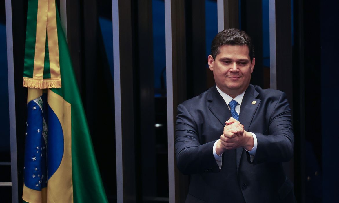 Antônio Cruz/ Agência Brasil. Brasília-DF 01/02/2025 Senador Davi Alcolumbre foi eleito novo presidente do Senado Nacional. Foto Antônio Cruz/ Agência Brasil.