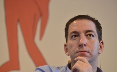 O norte-americano Glenn Greenwald, duarnte o debate da liberdade, mídia e poder na 12ª Festa Literária Internacional de Paraty (Flip)(Fernando Frazão/Agência Brasil)