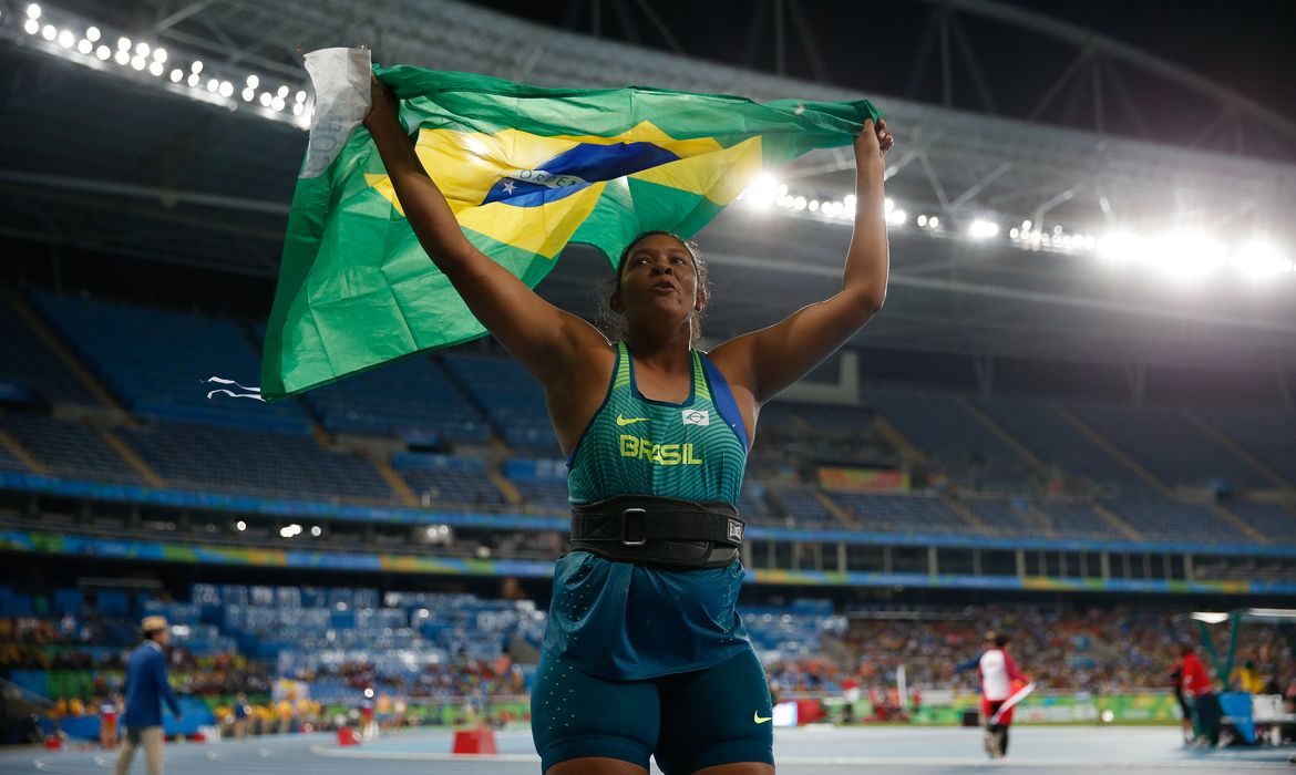 Rio de Janeiro - Shirlene Coelho  leva prata no arremesso de disco F38  nos Jogos Paralímpicos Rio 2016.  (Fernando Frazão/Agência Brasil)