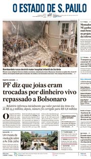 Capa do Jornal O Estado de S. Paulo Edição 2024-07-09
