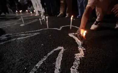 São Paulo (SP), 31/10/2025 - Pessoas na Avenida Paulista durante manifestação contra a operação policial Contenção no Rio de Janeiro. Foto: Paulo Pinto/Agência Brasil
