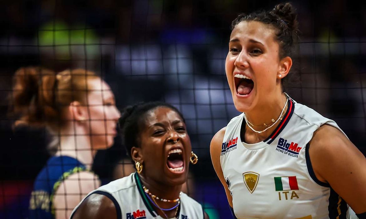 Divulgação/FIVB/Direitos Reservados italia, brasil, liga das nações