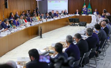 Brasília (DF) 08/08/2024 Presidente Luiz Inácio Lula da Silva coordena reunião ministerial no Palácio do Planalto Foto: Fabio Rodrigues-Pozzebom/ Agência Brasil