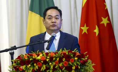 Brasília: O embaixador da China, Yang Wanming, durante o Fórum de Think Tanks China-Brasil. (Foto: Marcelo Camargo/Agência Brasil)