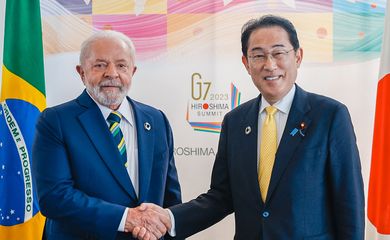 Presidente da Republica, Luiz Inacio Lula da Silva, durante Encontro com o Primeiro-Ministro do Japão, Fumio Kishida.