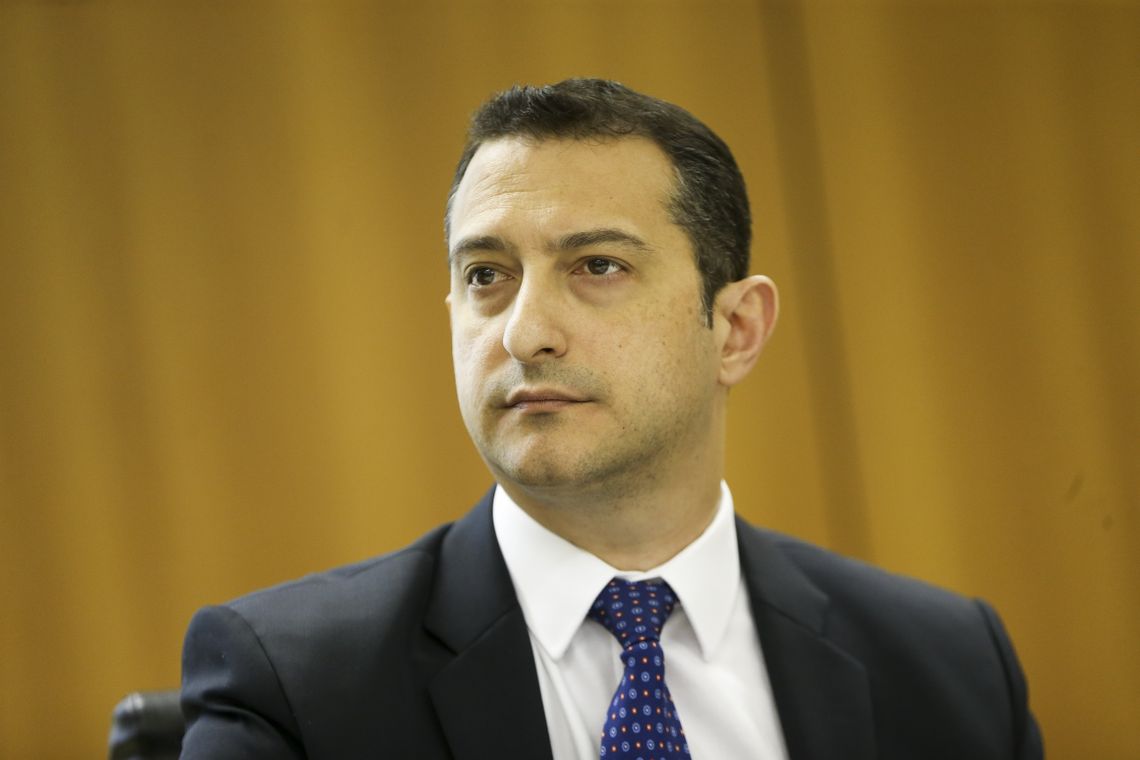 O diretor-geral da Polícia Federal (PF), Rogério Galloro, durante entrevista coletiva para divulgar balanço das ações do Ministério da Segurança Pública em 2018.