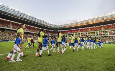 Brasília (DF) 03/06/2024 - TV Brasil exibe segundo amistoso feminino entre Brasil e Jamaica nesta terça (04)  
Foto: Lívia Villas Boas/CBF