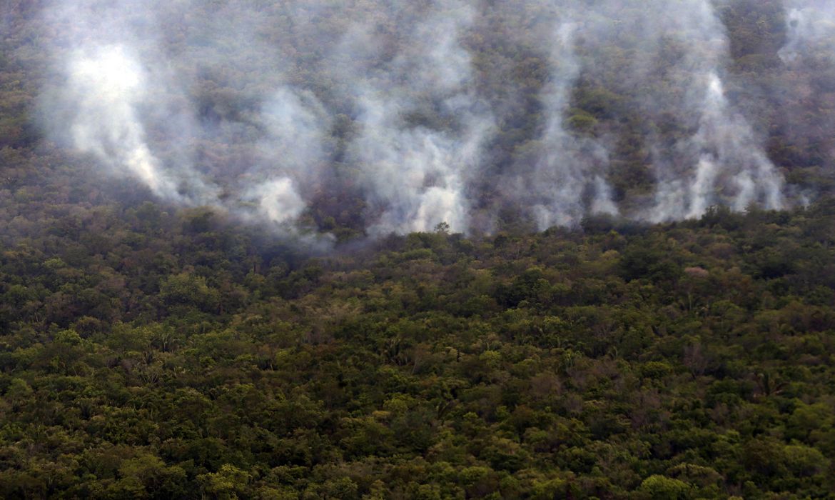 Alto Paraíso de Goiás (GO) - Fotos aéreas da queimada do Parque  Nacional da Chapada dos Veadeiros (Valter Campanato/Agência Brasil)