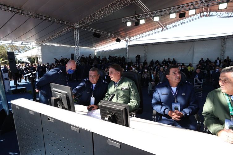 Presidente Jair Bolsonaro participou da inauguração da nova estação radar em Ponta Porã (MS).