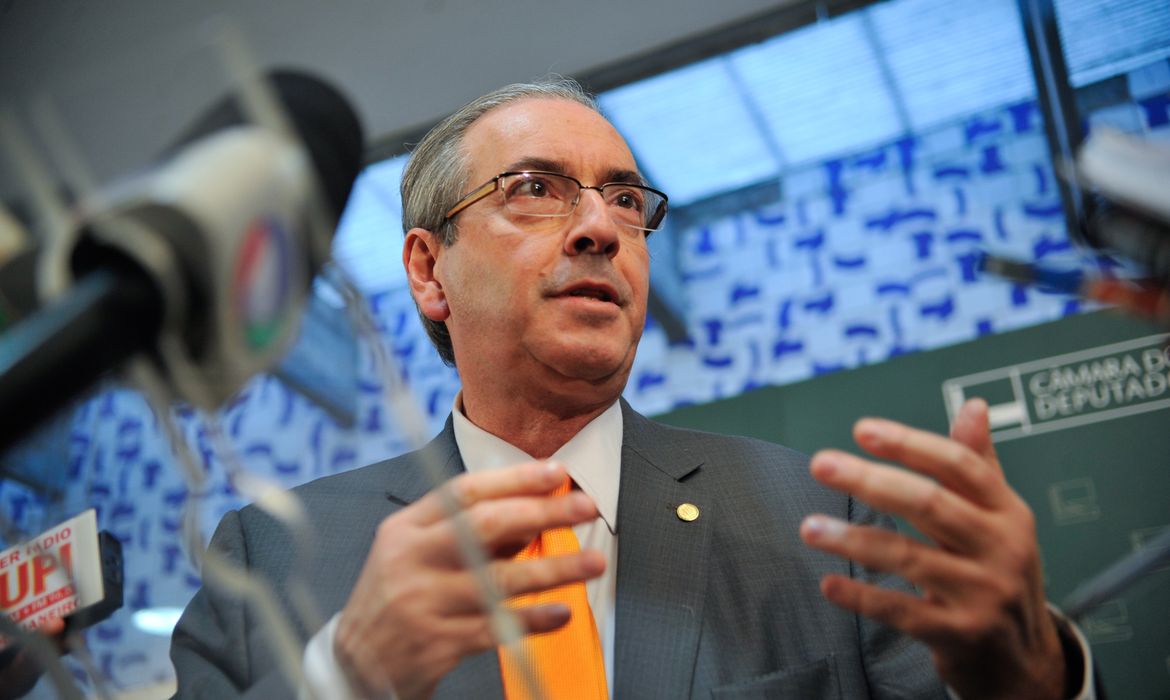 Eduardo Cunha, presidente da Câmara dos Deputados fala sobre a pauta de votação da Casa (Fabio Rodrigues Pozzebom/Agência Brasil)