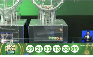 São Paulo (SP), 01/01/2026 - Sorteio da Mega Sena da Virada. Foto: Caixa/Divulgação