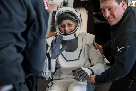 Astronauta da Nasa Suni Williams 
Tuesday, March 18, 2025. NASA/Keegan Barber/ Handout via REUTERS