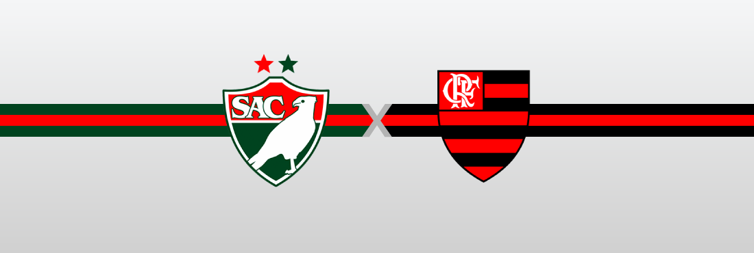 Escudos das equipes do Salgueiro e do Flamengo