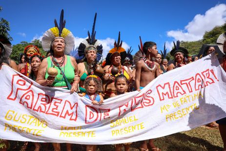Brasília (DF) 22/04/2024, O Acampamento Terra Livre (ATL) começa nesta segunda-feira em Brasília. Esta é a 20ª edição do evento, que deve reunir centenas de etnias indígenas de todo o Brasil Foto: Fabio Rodrigues-Pozzebom/ Agência Brasil