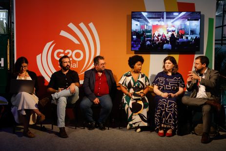 Tania Rego/Agência Brasil Rio de Janeiro(RJ), 14/11/24 - G20 Social. Atividade autogestionada. Conselho Nacional dos Direitos Humanos (CNDH). O Impacto da Inteligência Artificial nos Direitos Humanos. Foto: Tania Rego/Agência Brasil