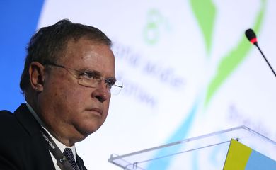 Brasília - O  Ministro da Agricultura, Pecuária e Abastecimento, Blairo Maggi, participa de painel sobre produção de alimentos no Fórum Mundial da Água (José Cruz/Agência Brasil)