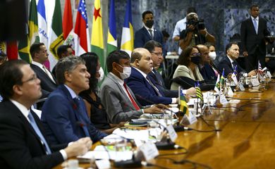 10º Fórum Nacional de Governadores é realizado no Palácio do Buriti, em Brasília.