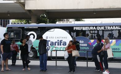 São Caetano do Sul (SP) 13/12/2023 Prefeitura da cidade iniciou o programa Tarifa Zero para o transporte publico, com passagens gratuitas para os usuários .  
Foto: Paulo Pinto/Agência Brasil