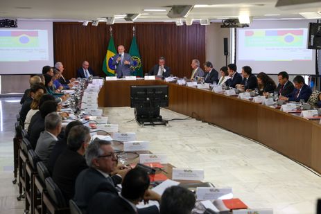 Brasília, DF 18/03/2024 . O presidente Luiz Inácio Lula da Silva preside reunião ministerial  Foto: Fabio Rodrigues-Pozzebom/ Agência Brasil